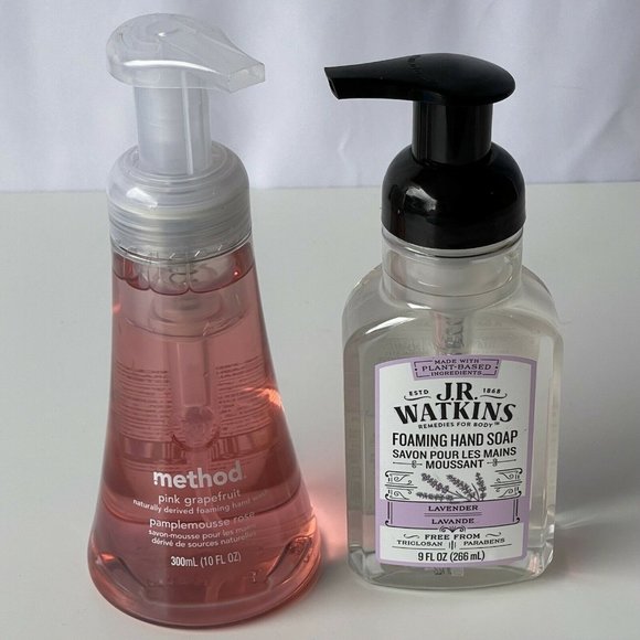 J.R. Watkins Foaming Hand Soap Lavender AND METHOD PINK GRAPEFRUIT BUNDLE - Picture 2 of 3